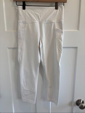 Athleta White High-Waist Pocket Leggings